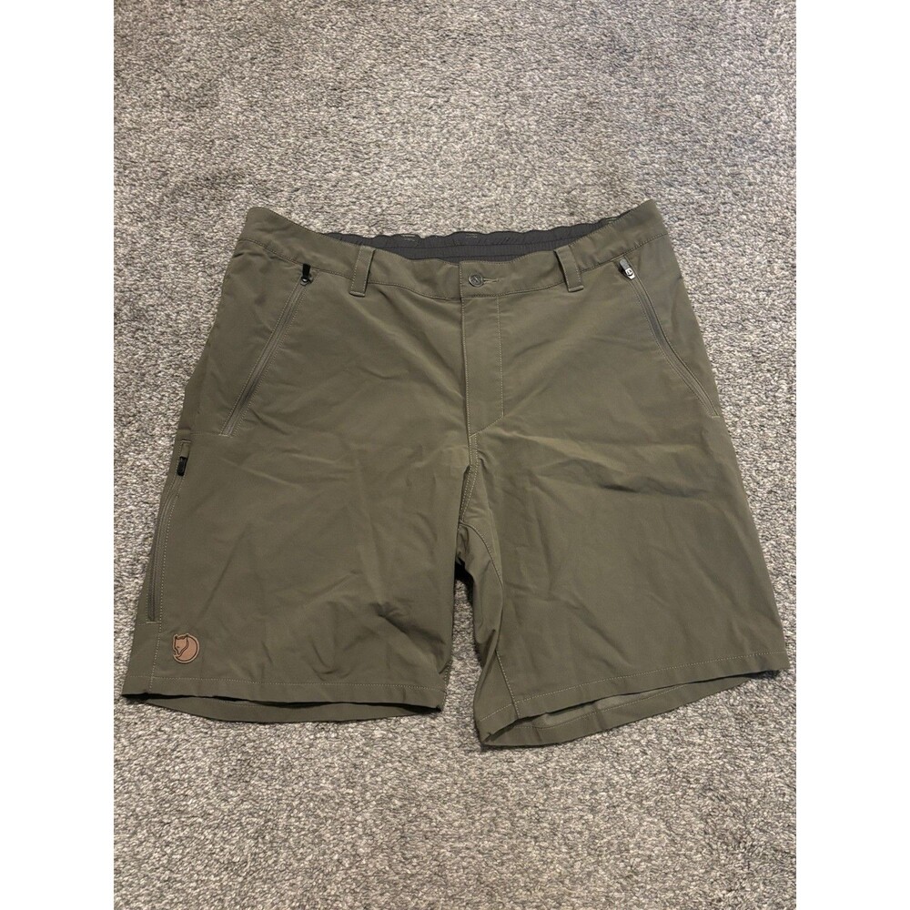 Fjall Raven Abisko Trail Stretch Shorts Mens Size 40‎ Khaki Outdoor Hiking